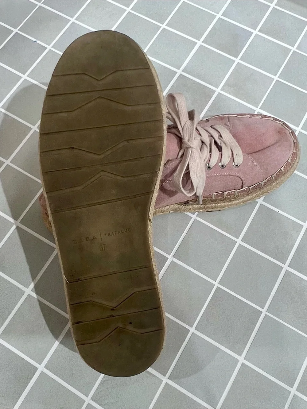 Zara blush suede
